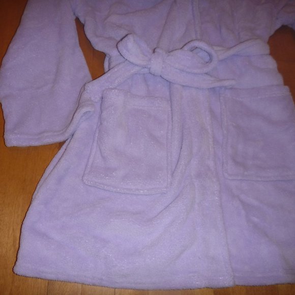 Womens PJ Couture Purple UNICORN Fleece Hooded Bath Robe Size L/XL 1X NWT - Picture 3 of 3